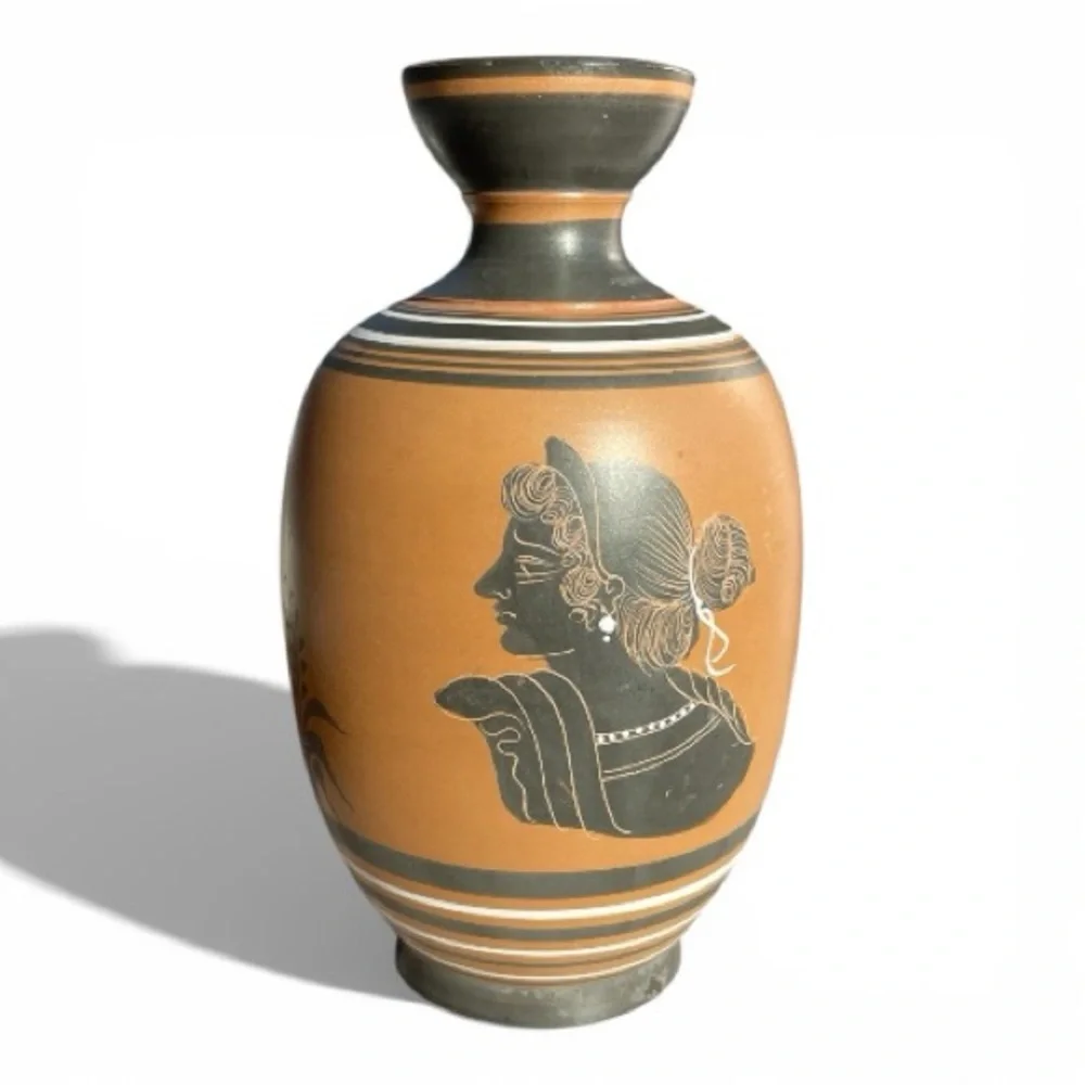 Decorative ceramic vase, designed in the style of Ancient Greek pottery